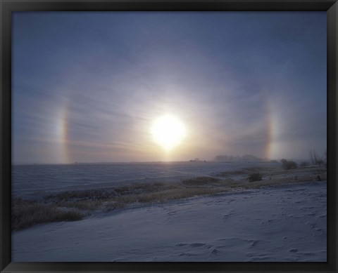 Framed Solar halo, Alberta, Canada Print