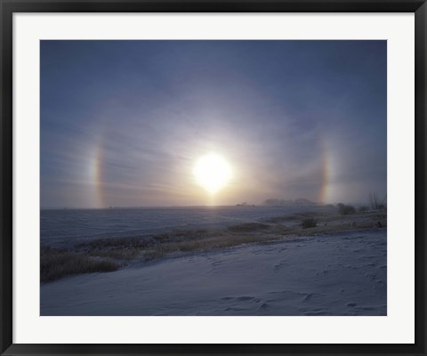 Framed Solar halo, Alberta, Canada Print