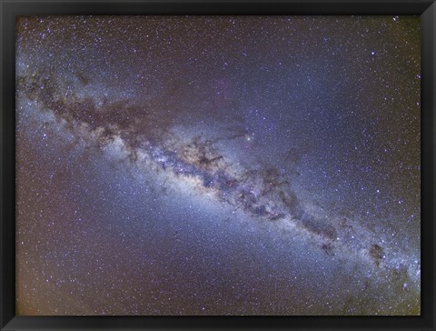 Framed Full frame view of the Milky Way from horizon to horizon Print