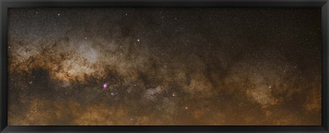 Framed panorama of the Milky Way Print