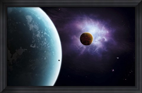 Framed Two planets born from the same star, yet they couldn&#39;t be more different Print