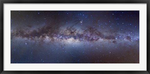 Framed Panorama view of the center of the Milky Way Print