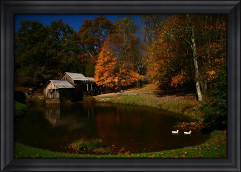 Framed Old Mill On Blue Ridge Parkway Print