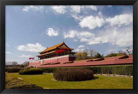 Framed Gate of Heavenly Peace, Forbidden City, Beijing, China Print