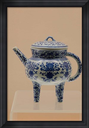 Framed China, Shanghai, Shanghai Museum. China and porcelain, Jingdezhen ware Print