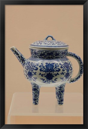 Framed China, Shanghai, Shanghai Museum. China and porcelain, Jingdezhen ware Print
