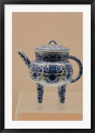 Framed China, Shanghai, Shanghai Museum. China and porcelain, Jingdezhen ware Print