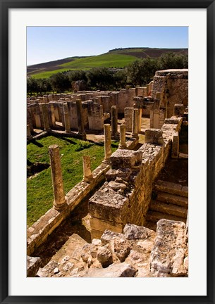 Framed Ancient Architecture, Roman Brothels, Dougga, Tunisia Print