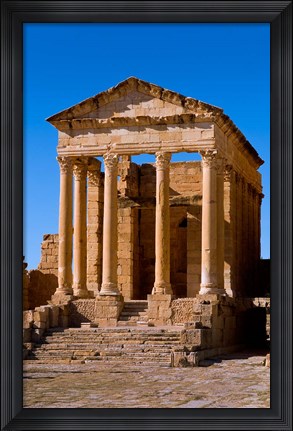 Framed Ancient Architecture, Sufetul, Sbeitla, Tunisia Print