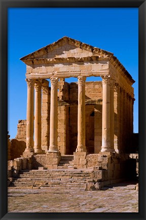 Framed Ancient Architecture, Sufetul, Sbeitla, Tunisia Print