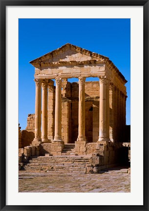 Framed Ancient Architecture, Sufetul, Sbeitla, Tunisia Print