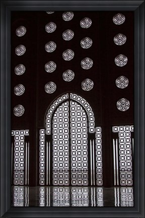 Framed Archway in Al-Hassan II mosque, Casablanca, Morocco Print