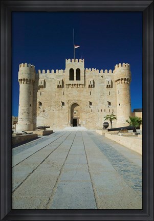 Framed Fort Qu&#39;it Bey, Alexandria, Mediterranean Sea, Egypt Print