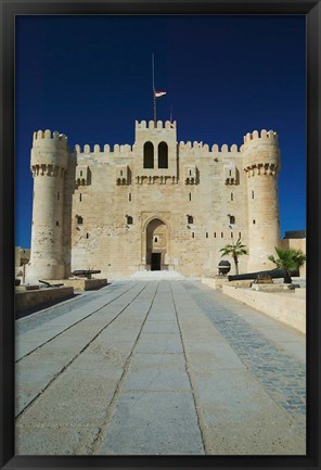 Framed Fort Qu&#39;it Bey, Alexandria, Mediterranean Sea, Egypt Print