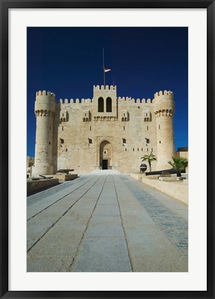 Framed Fort Qu&#39;it Bey, Alexandria, Mediterranean Sea, Egypt Print