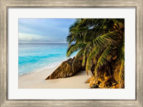 Framed Ansi Victorin Beach, Seychelles Print