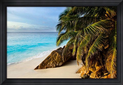 Framed Ansi Victorin Beach, Seychelles Print