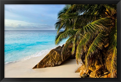 Framed Ansi Victorin Beach, Seychelles Print