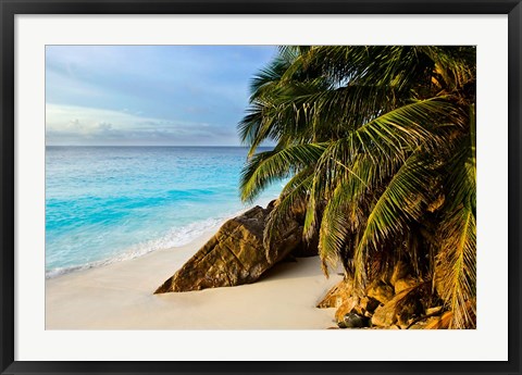 Framed Ansi Victorin Beach, Seychelles Print