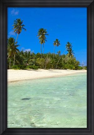 Framed Beach, Desroches Resort, Desroches Island, Seychelles Print