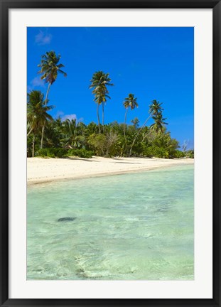 Framed Beach, Desroches Resort, Desroches Island, Seychelles Print