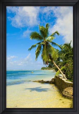 Framed Clear Waters on Mahe Island, Seychelles, Africa Print