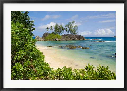 Framed Coastal view on Mahe Island, Seychelles Print