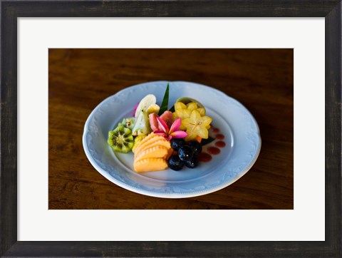 Framed Cuisine at Fregate Resort, Seychelles Print