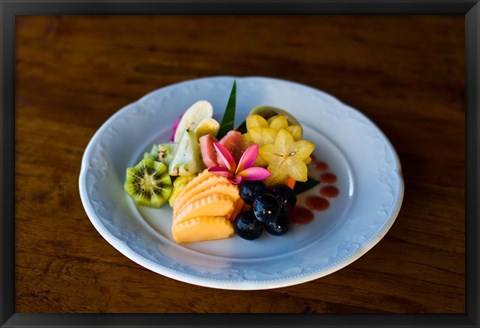 Framed Cuisine at Fregate Resort, Seychelles Print