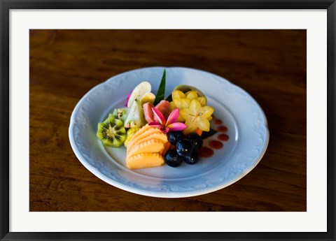 Framed Cuisine at Fregate Resort, Seychelles Print