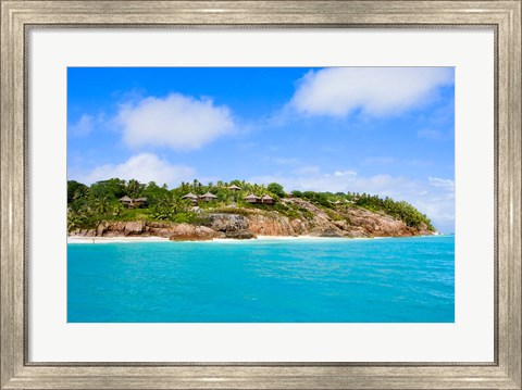 Framed Fregate Island Resort, Seychelles, Africa Print