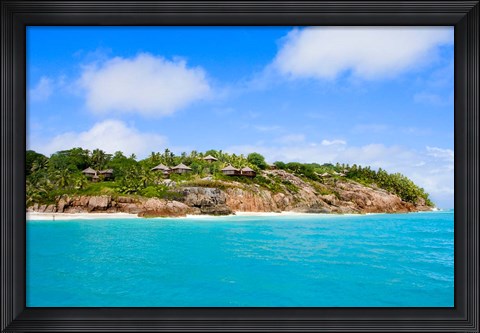 Framed Fregate Island Resort, Seychelles, Africa Print