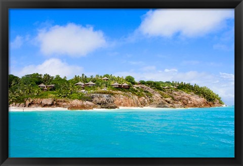 Framed Fregate Island Resort, Seychelles, Africa Print