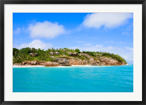 Framed Fregate Island Resort, Seychelles, Africa Print