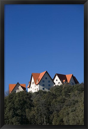 Framed Al-Akhawayn University Buildings, Alpine Resort, Ifrane, Middle Atlas, Morocco Print