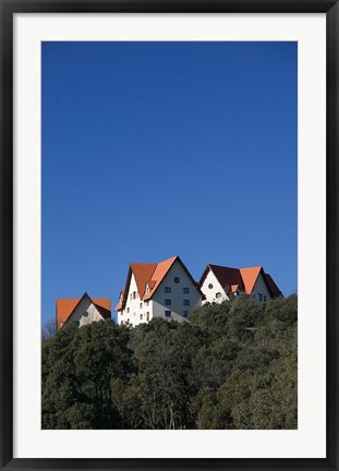 Framed Al-Akhawayn University Buildings, Alpine Resort, Ifrane, Middle Atlas, Morocco Print