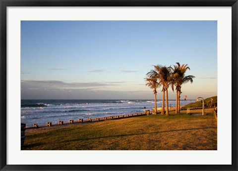 Framed Ansteys Beach, Durban, South Africa Print