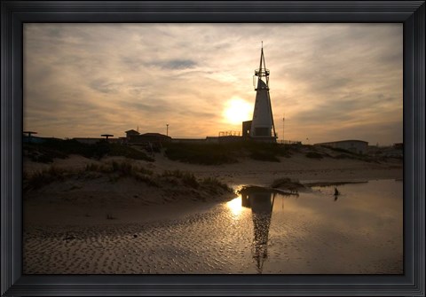 Framed Beautiful Beach Sunset, Jeffrey&#39;s Bay, South Africa Print