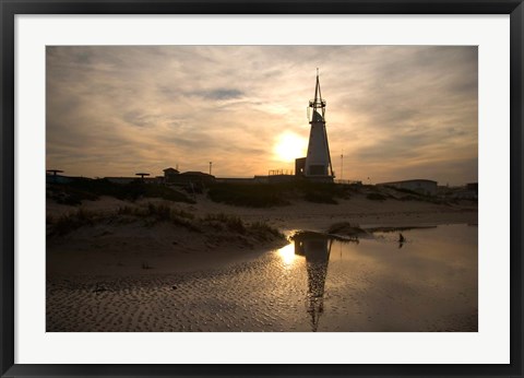 Framed Beautiful Beach Sunset, Jeffrey&#39;s Bay, South Africa Print