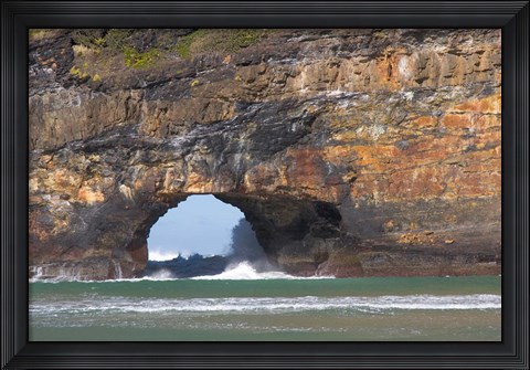 Framed Cliffs, Hole in the Rock, Coffee Bay, South Africa Print