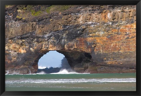 Framed Cliffs, Hole in the Rock, Coffee Bay, South Africa Print