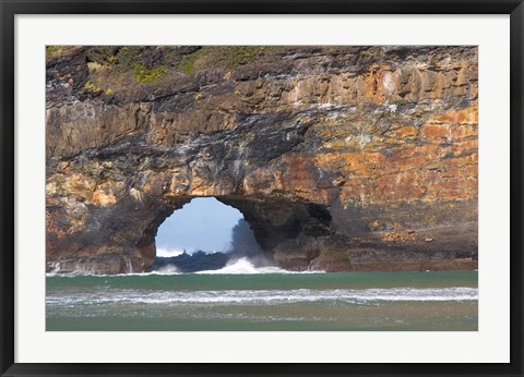 Framed Cliffs, Hole in the Rock, Coffee Bay, South Africa Print