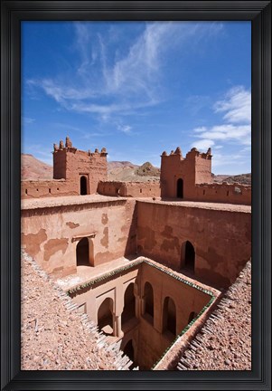 Framed Deserted kasbah on the Road of a Thousand Kasbahs, Tenirhir, Morocco Print