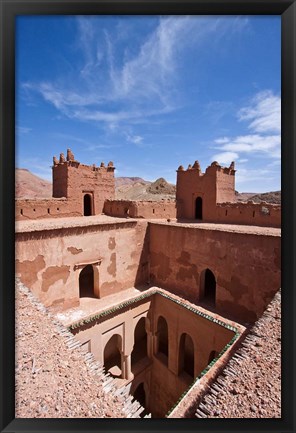 Framed Deserted kasbah on the Road of a Thousand Kasbahs, Tenirhir, Morocco Print