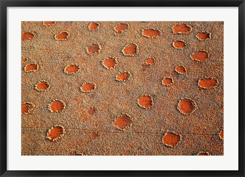 Framed Fairy circles dotting the landscape of the Namib-Rand Nature Reserve, Sossusvlei, Nambia Print