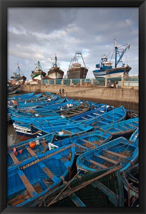 Framed Fishing boats, Essaouira, Morocco Print