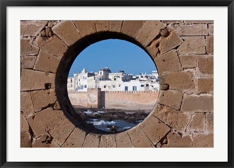 Framed Fortified Architecture of Essaouira, Morocco Print