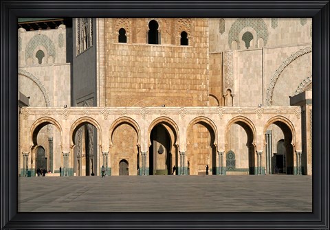 Framed Hassan II Mosque, Casablanca, Morocco, North Africa Print