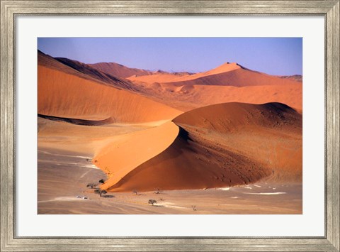 Framed Aerial Scenic, Sossuvlei Dunes, Namibia Print