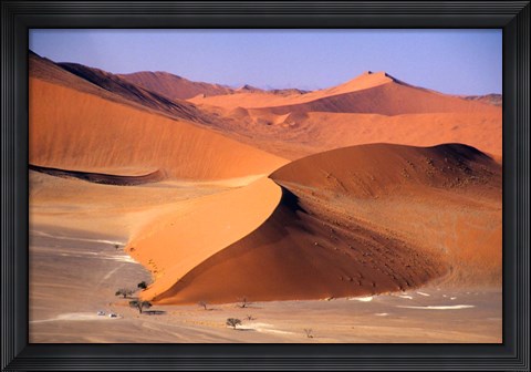 Framed Aerial Scenic, Sossuvlei Dunes, Namibia Print